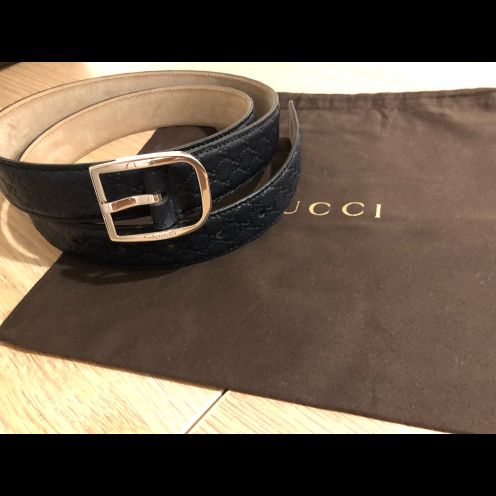 Brand New Authentic GUCCI Navy Blue Men’s Belt